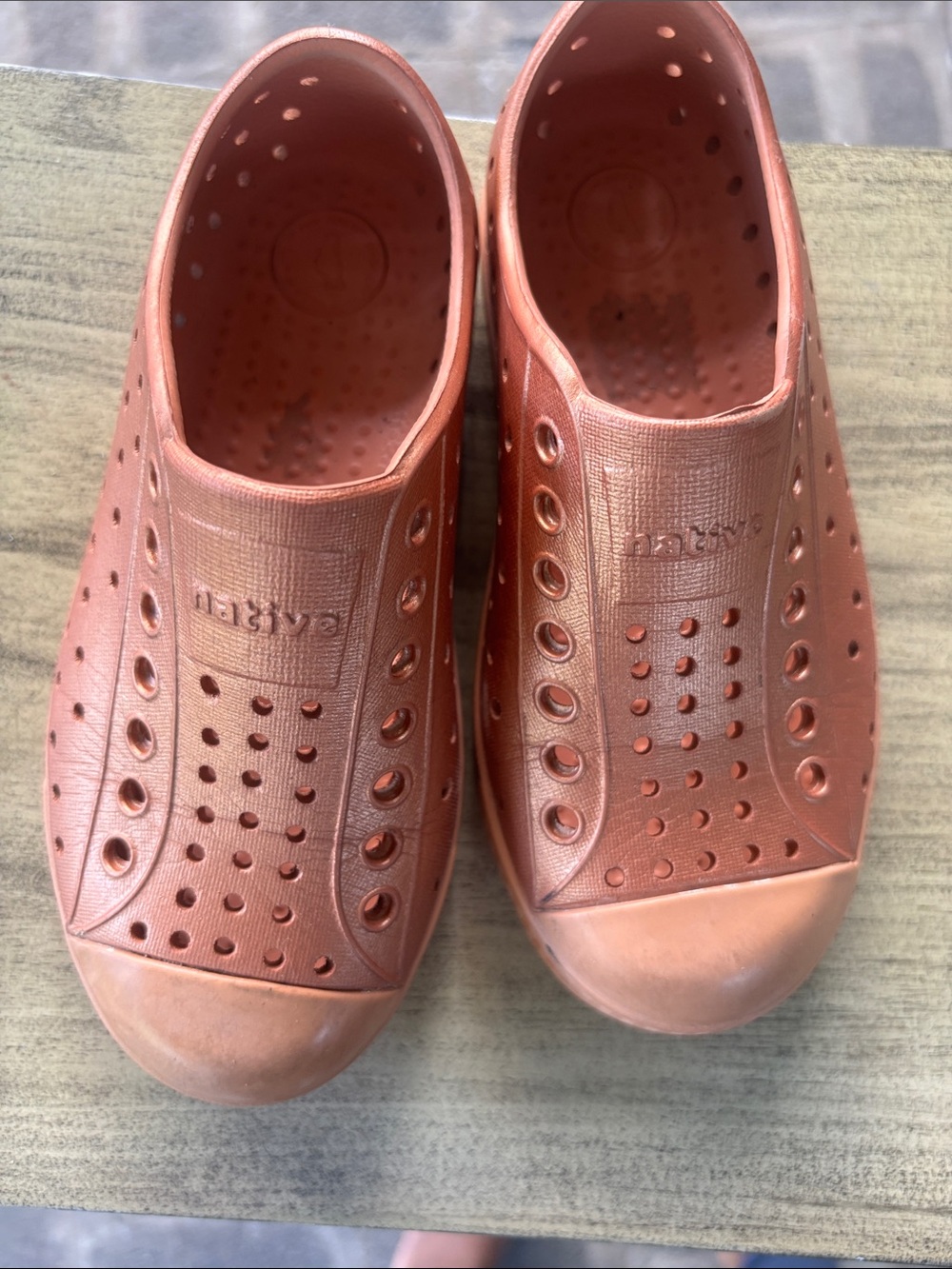 Native Kids Shoes in Copper Brown